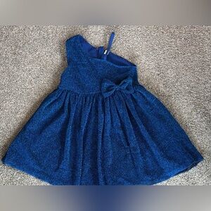 Sparkling Blue Dress with Bow